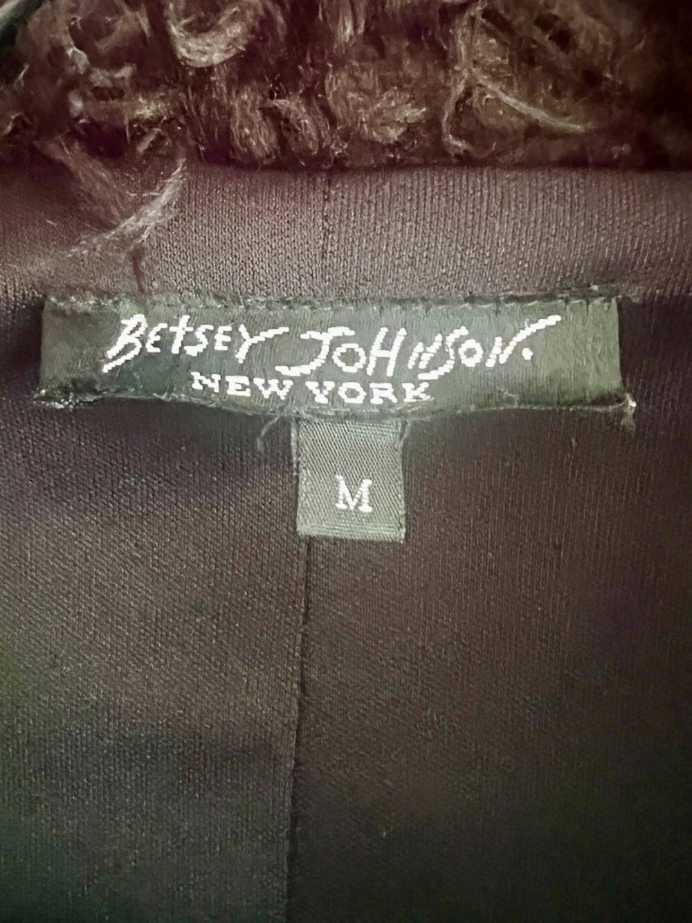 ✨ Rare Vintage Betsey Johnson Velvet Faux Fur Duster Coat - Late 1990s ✨ - Picture 7 of 7